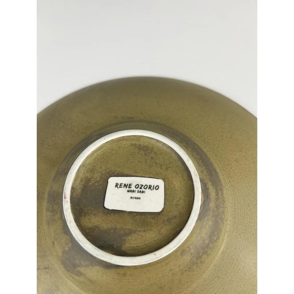 Miyama Rene Ozorio Wabi Sabi Wheat Rimmed Coupe Bowl 9.25